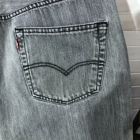Vintage Levi's 501 Gray Jeans Straight Leg 34 x 34 - Picture 11 of 11